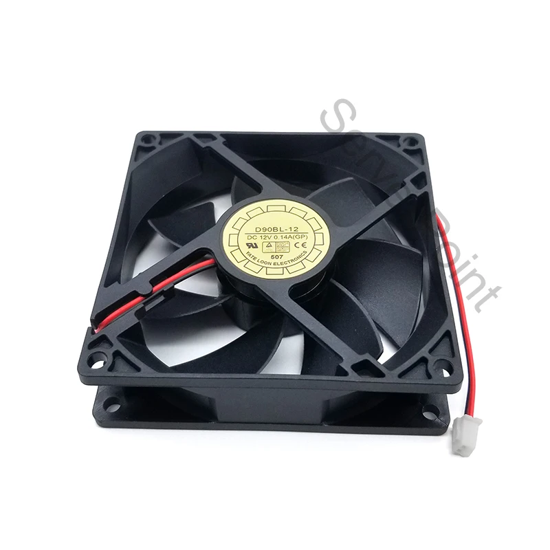 Ventilador Refrigerador de Servidor de Fios para Yate Loon Tablete de 12v 0.14a 90x90x25 mm Novo Ventiladores e resfriadores