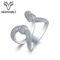viennois open adjustable finger rings for women cubic zirconia engagement wedding ring luxury statement fashion jewelry gifts