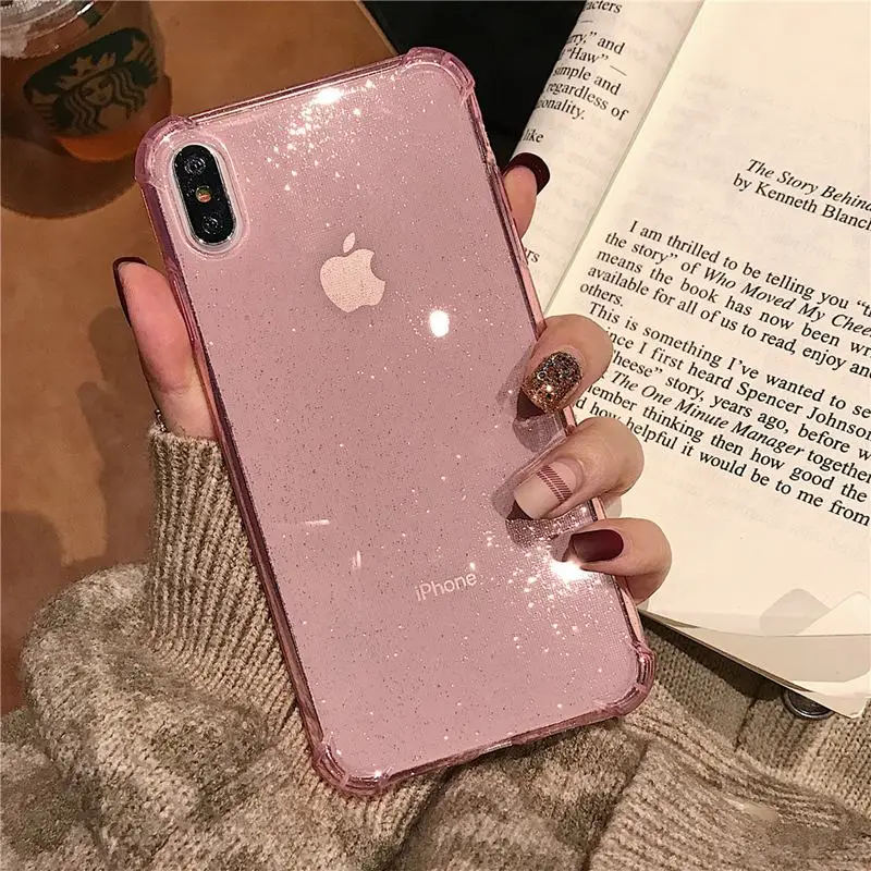 Чехлы для мобильных телефонов для iphone 6, iphone 6 S, iphone 5S, 5 s, SE, 5SE, 6plus, 6splus, 7, 8 X, чехол с блестками, розовый, роскошный, capinha - Цвет: Pink