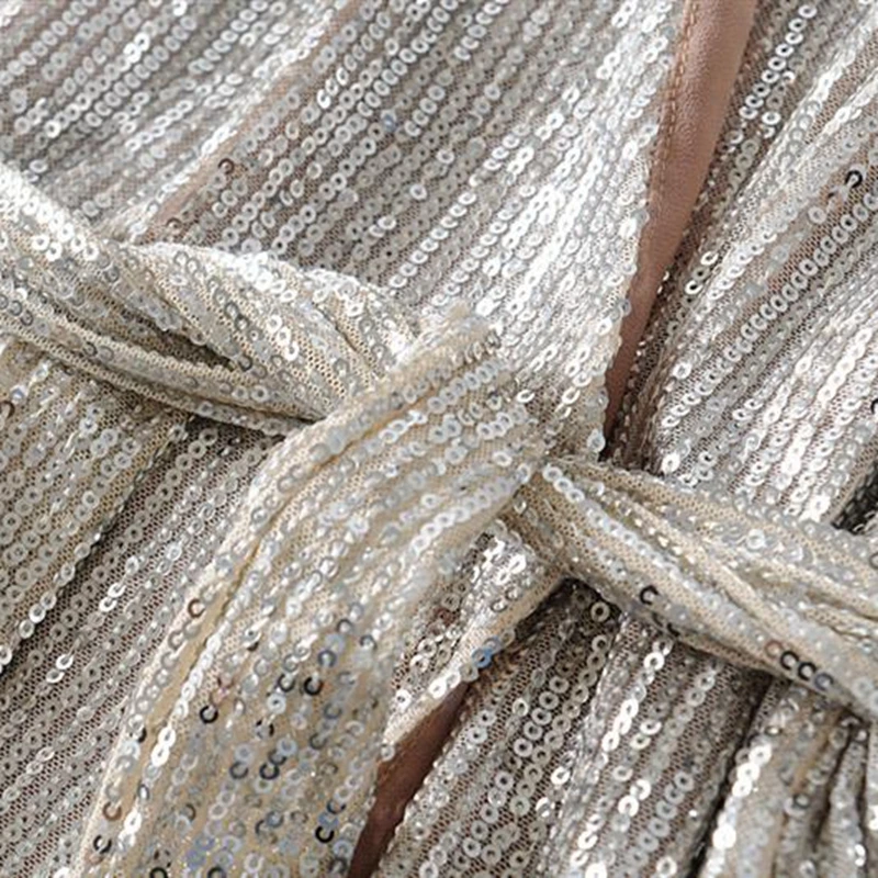 Женское платье с длинными рукавами элегантные вечерние платья блестками