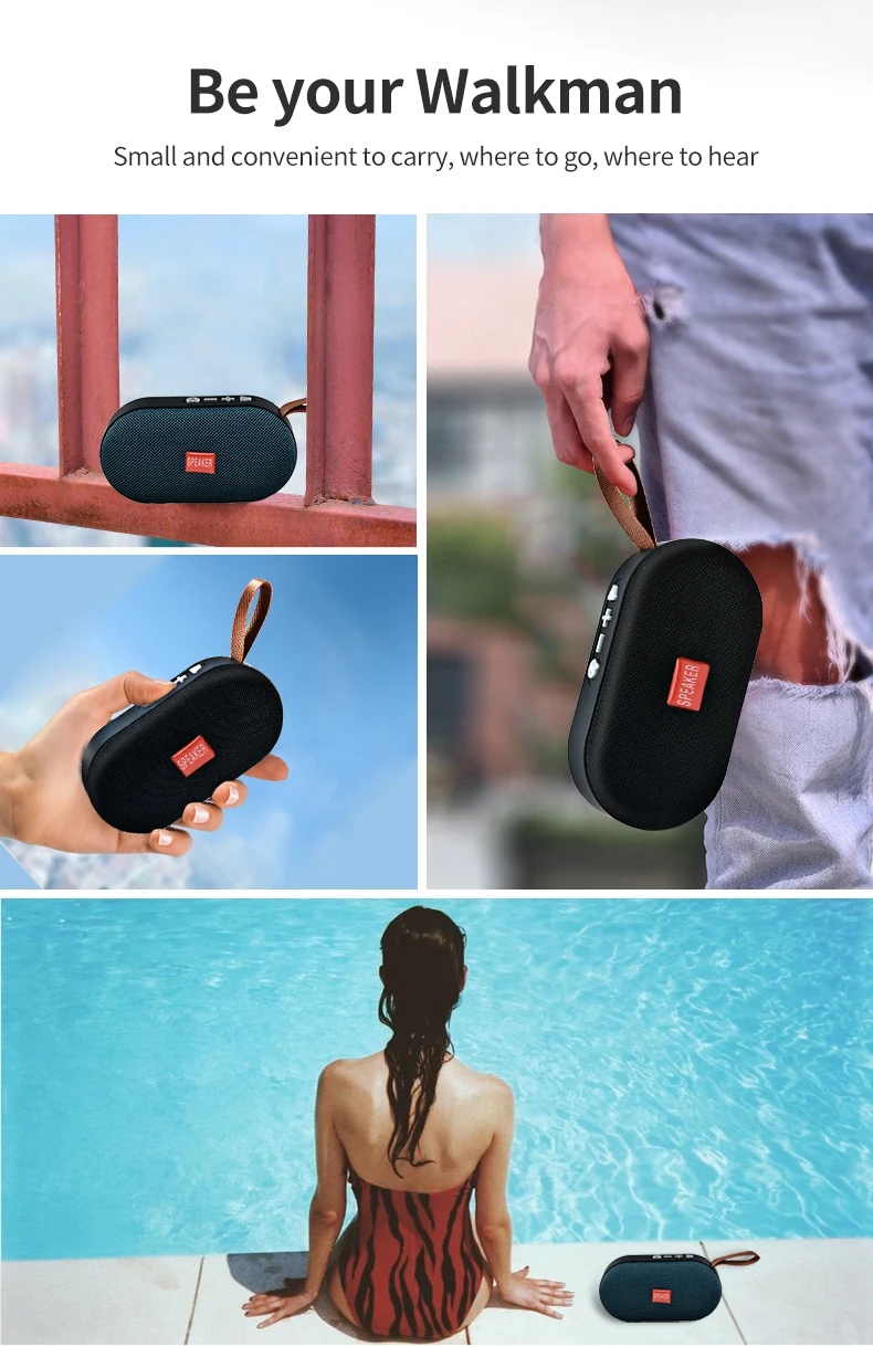 T7 Мини Bluetooth динамик Портативный беспроводной громкий динамик звуковая система 3D стерео музыка объемный открытый динамик Поддержка FM TFCard