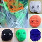 Украшение на Хэллоуин паутина страшный реквизит для вечерние искусственная тянущаяся паутина ужас аксессуары для украшения дома