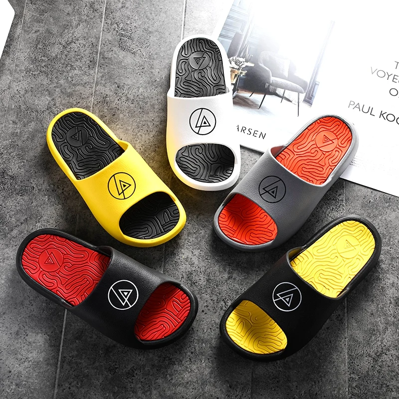 

Mazefeng New Style Slippers Men Fashion Summer Solid Color Casual Home Slipper Shoes Eva Injection Non-slip Shoes Beach Slides