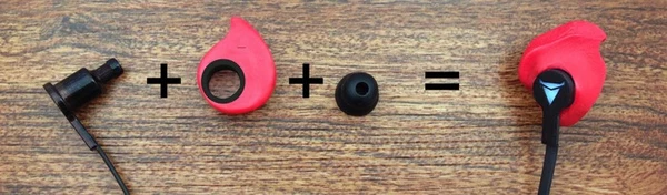 Наушники Decibullz для фитнеса занятий спортом бесплатная доставка|ear mold|earphone