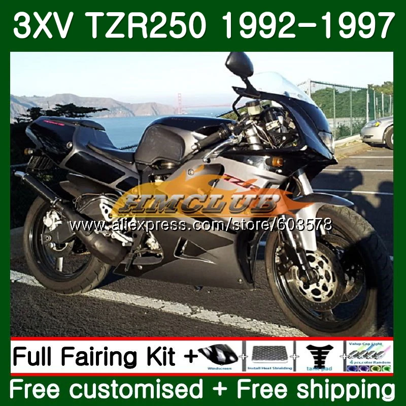 3XV для YAMAHA TZR 250 TZR250 1992 1993 1994 1995 1996 1997 122CL. 15 TZR250RR RR ТЗР 92 93 94 95 96 97 серебристо черного