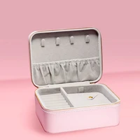 jewelry box travel case fit ring bracelet charms bead organizer bangle trollbeads pink storage collection box