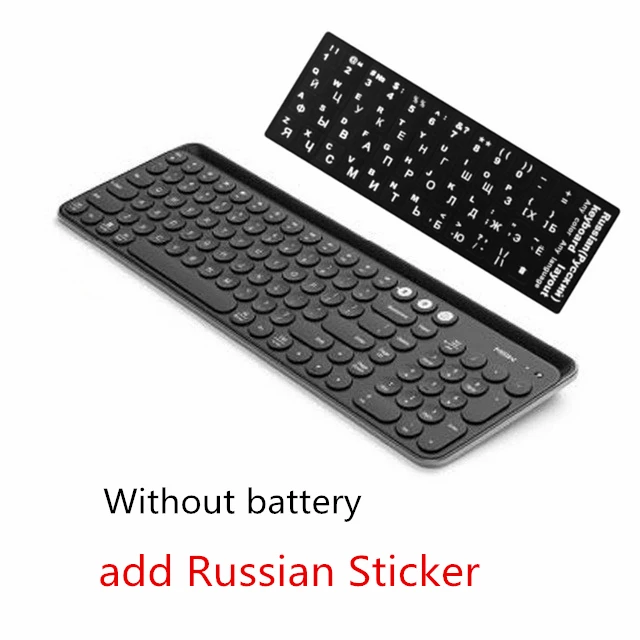 Black keyboard add R Xiaomi Miiiw Bluetooth клавиатура двойной режим MWBK01 2,4 ГГц Мульти система для Windows PC Mac совместимая Беспроводная портативная клавиатура - Цвет: Black keyboard add R