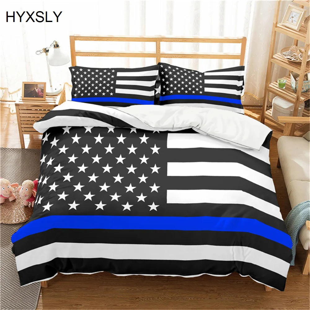 

Fashion American Flag 3D Printed Bedding Set King Queen Single Full Size Geometric Duvet Cover Sets Home Textiles Bedclothes
