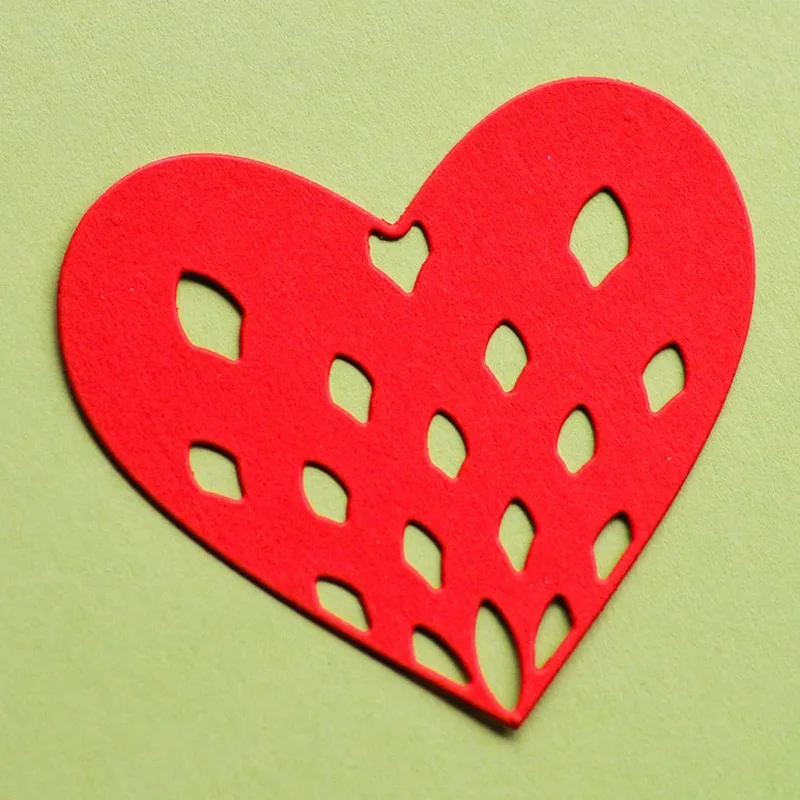 Набор металлических вырубных штампов в форме лепестков и сердца ремесло на День