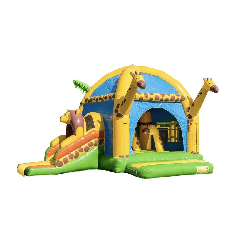 

Giraff Inflatable Bouncer Castle Funny Kids' Inflatable Moonwalk Trampoline Combo with Slide