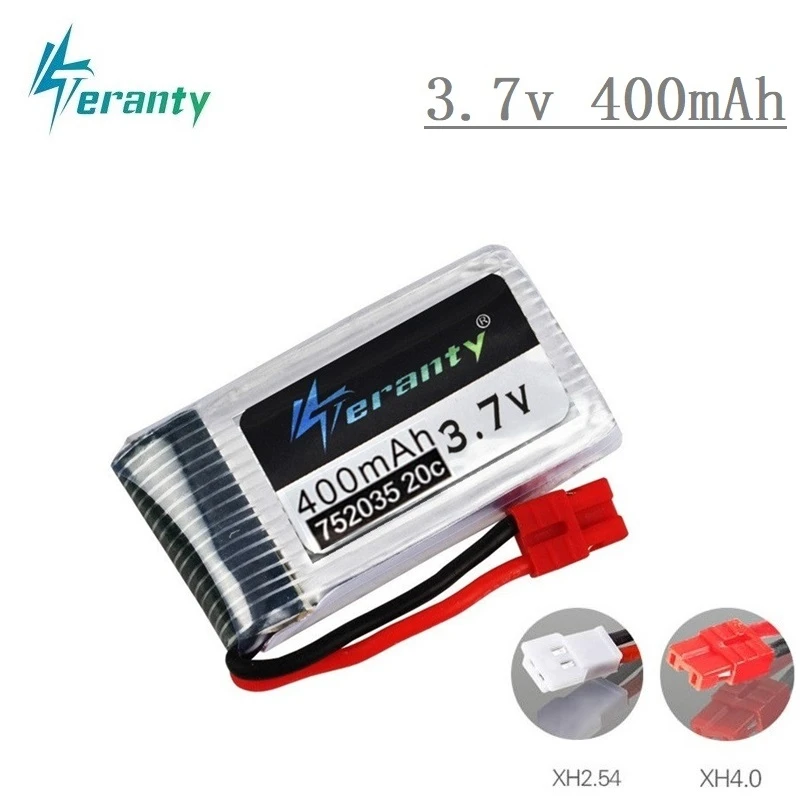 3,7 V 400mah Lipo батарея+ зарядное устройство для SYMA X15 X5A-1 X15C X15W RC Дрон вертолет запасные части 3,7 v перезаряжаемая батарея 702035 - Цвет: Red