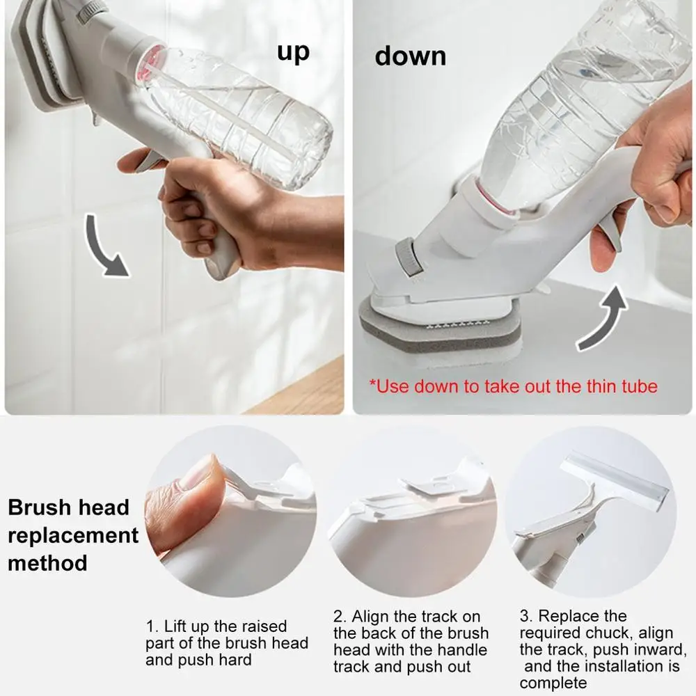 

Multi-function Glass Cleaning Brush Brush Window Glass Cleaning Tool Four-piece Suit