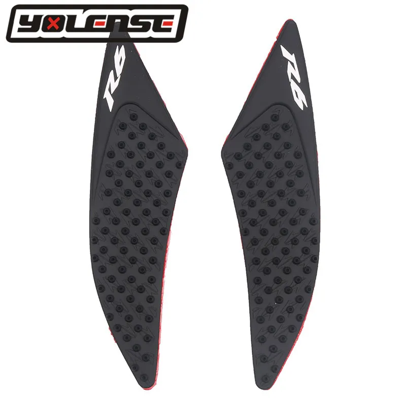 

Motorcycle Tank Pad Protector Sticker Decal Gas Knee Grip Tank Traction Pad Side For YAMAHA YZF-R6 YZFR6 YZF R6 2017 2018