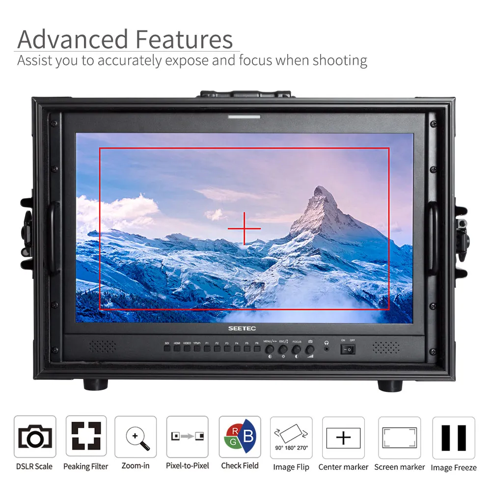 Монитор Seetec 4K215-9HSD-192-CO 21 5 дюйма IPS Full HD 1920x1080 для ручной трансляции с чемоданом