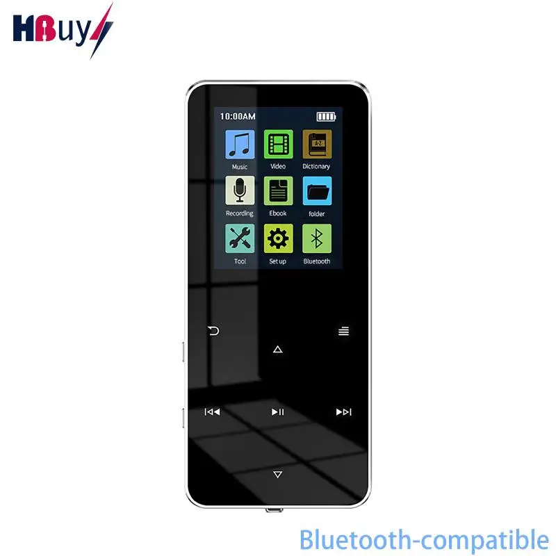 

Музыкальный плеер MP4, Bluetooth-совместимый, с громким динамиком и встроенным 8 ГБ, 16 ГБ, 32 ГБ, Hi-Fi, портативный плеер с радио