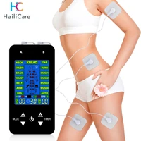 fda tens unit muscle stimulator pulse massage 2 channels lcd ems massager back neck stress sciatic pain and muscle relief