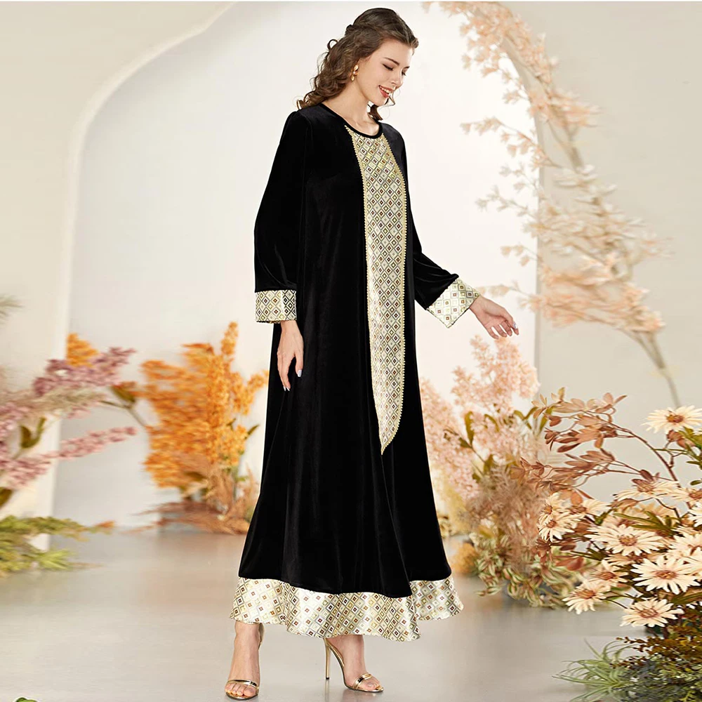 Abaya Дубай длинное женское платье турецкий мусульманский хиджаб кафтан