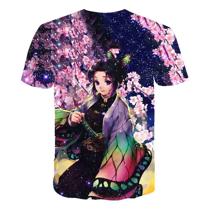 

kids T-shirt 3D Demon Slayer T-shirt Summer Gray and white Fashion Short Sleeve Tops boys girls round neck T shirt 3-14 years