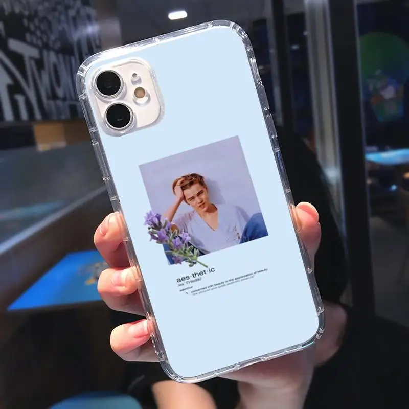 

American actor Leonardo DiCaprio Phone Case Transparent soft For iphone 5 5s 5c se 6 6s 7 8 11 12 plus mini x xs xr pro max