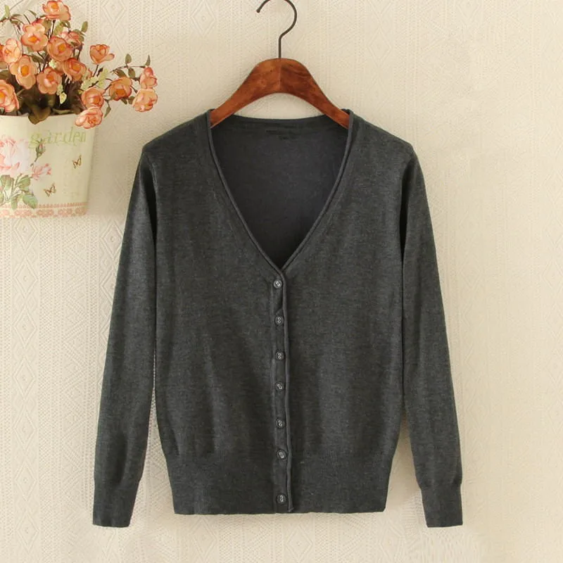 

Knitted Long Sleeve Women's Crochet Female Cardigan With Buttons Short Sweater Women Cardigans WXF257