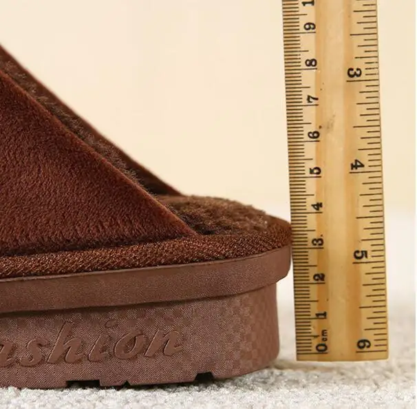 Большие размеры 7,5-12,5; домашние тапочки для мужчин; зимние плюшевые тапочки; мужские мягкие Нескользящие теплые тапочки; Новое поступление года