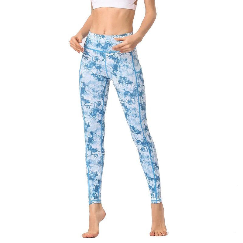 Женские спортивные штаны для фитнеса йоги с цветочным принтом #2L5|Штаны йоги| |