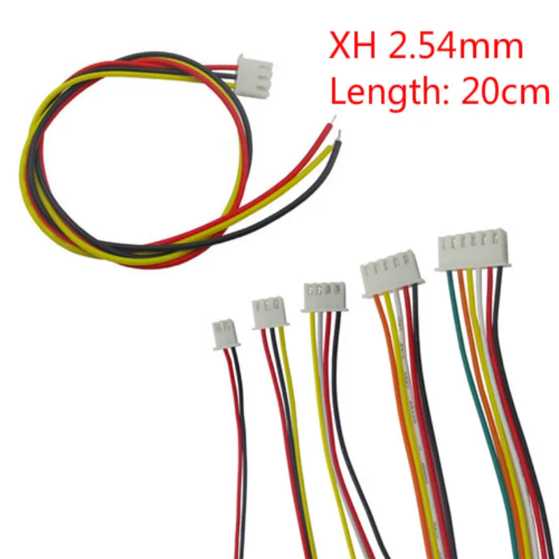 100/50/10 шт./лот 26AWG JST XH2.54 2/3/4/5/6/7/8/9/10P 12 Pin XH 2 54 шаг мм разъем с проводным кабелем 20
