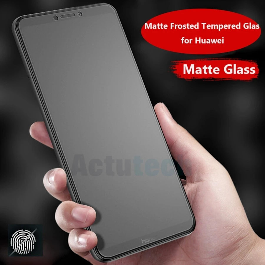 Защитное стекло для Huawei Honor 8 9 матовое закаленное без отпечатков пальцев View P20 P30 Pro