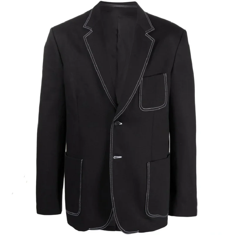 

Men's Suit Jacket Spring And Autumn New Dark Lapel Line Symmetrical Pocket Design Youth Fashion Trend Quality Men's Wear