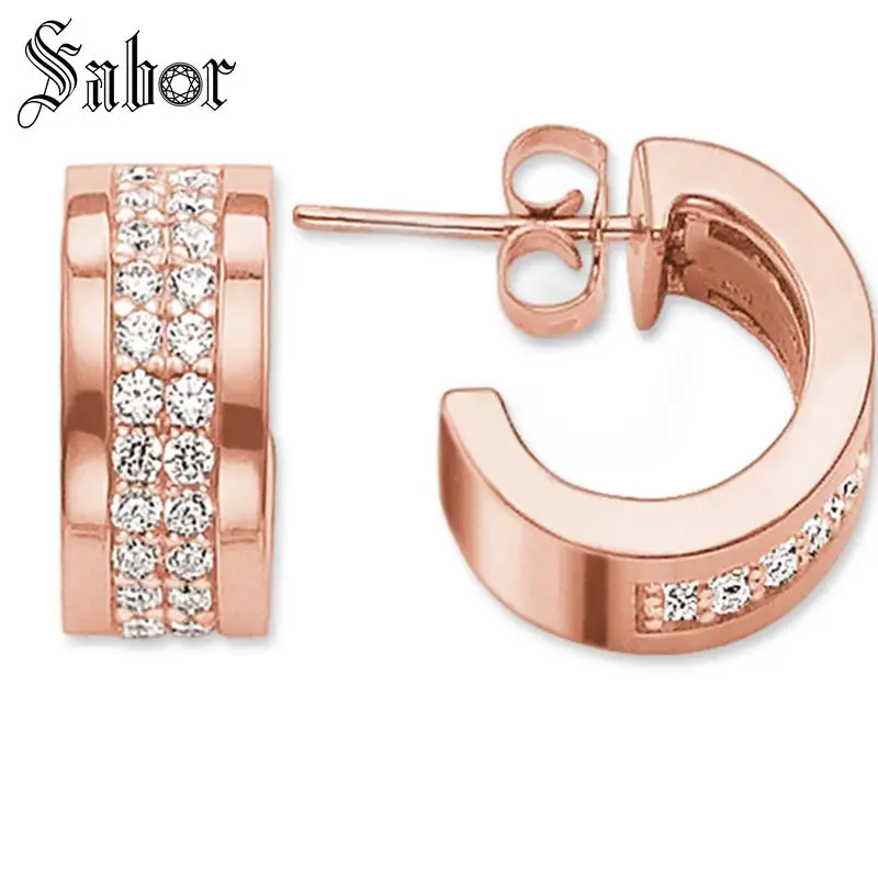 Creole Висячие серьги-кольца 2020 Новые Романтические ювелирные изделия розового