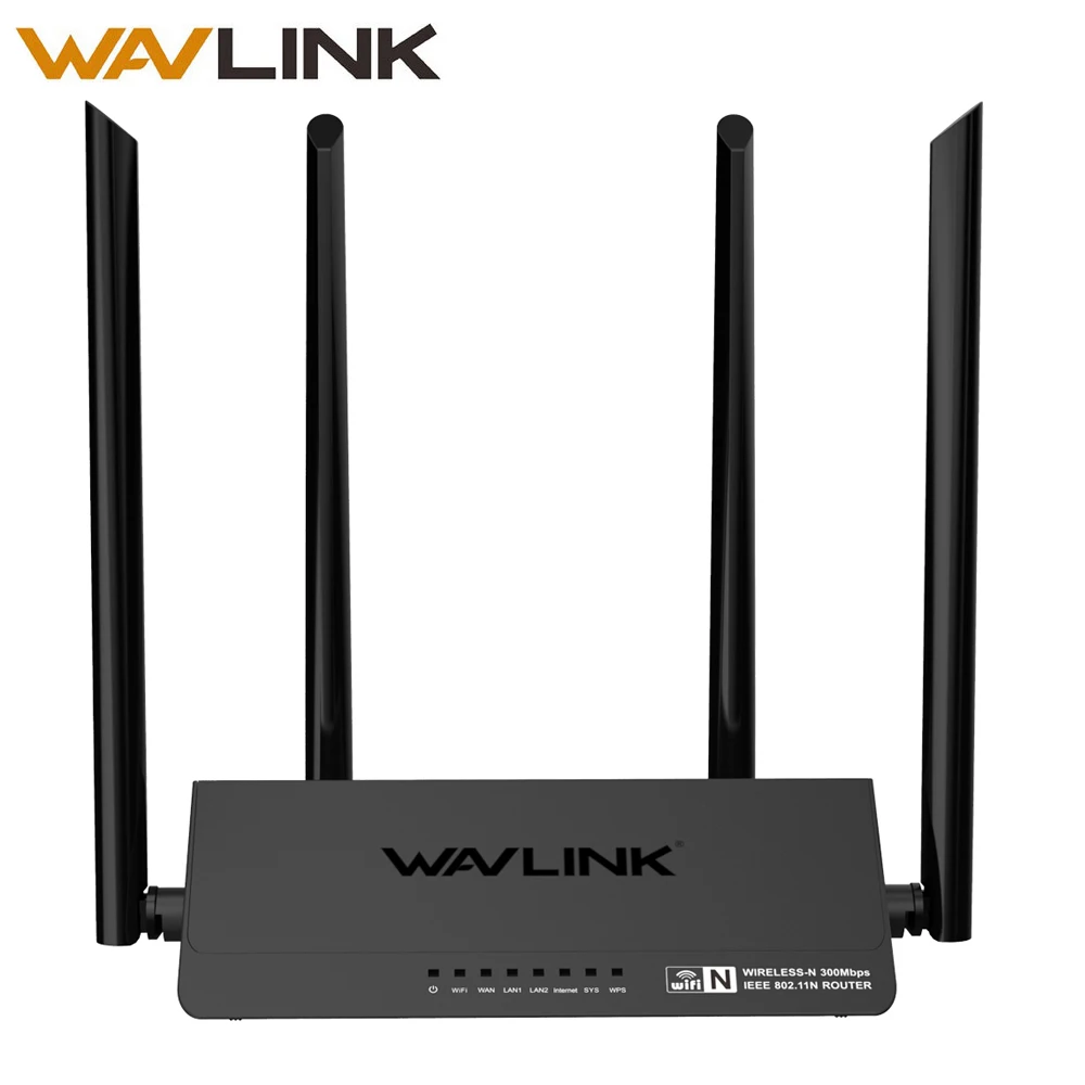 Wavlink беспроводной умный Wifi роутер 300 Мбит/с Wi-Fi ретранслятор точка доступа с 4x5dbi