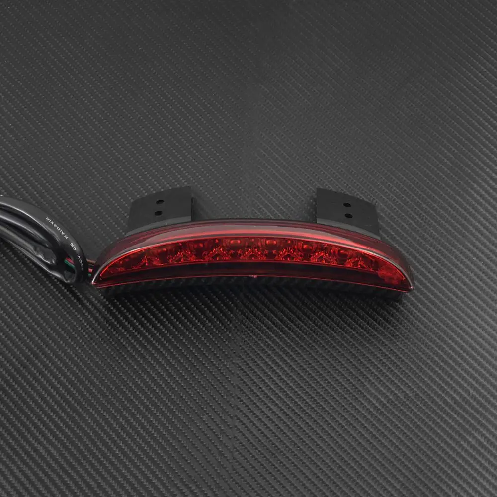 Мотоцикл Чоппер заднее крыло светодиодный Стоп задний светильник красные линзы