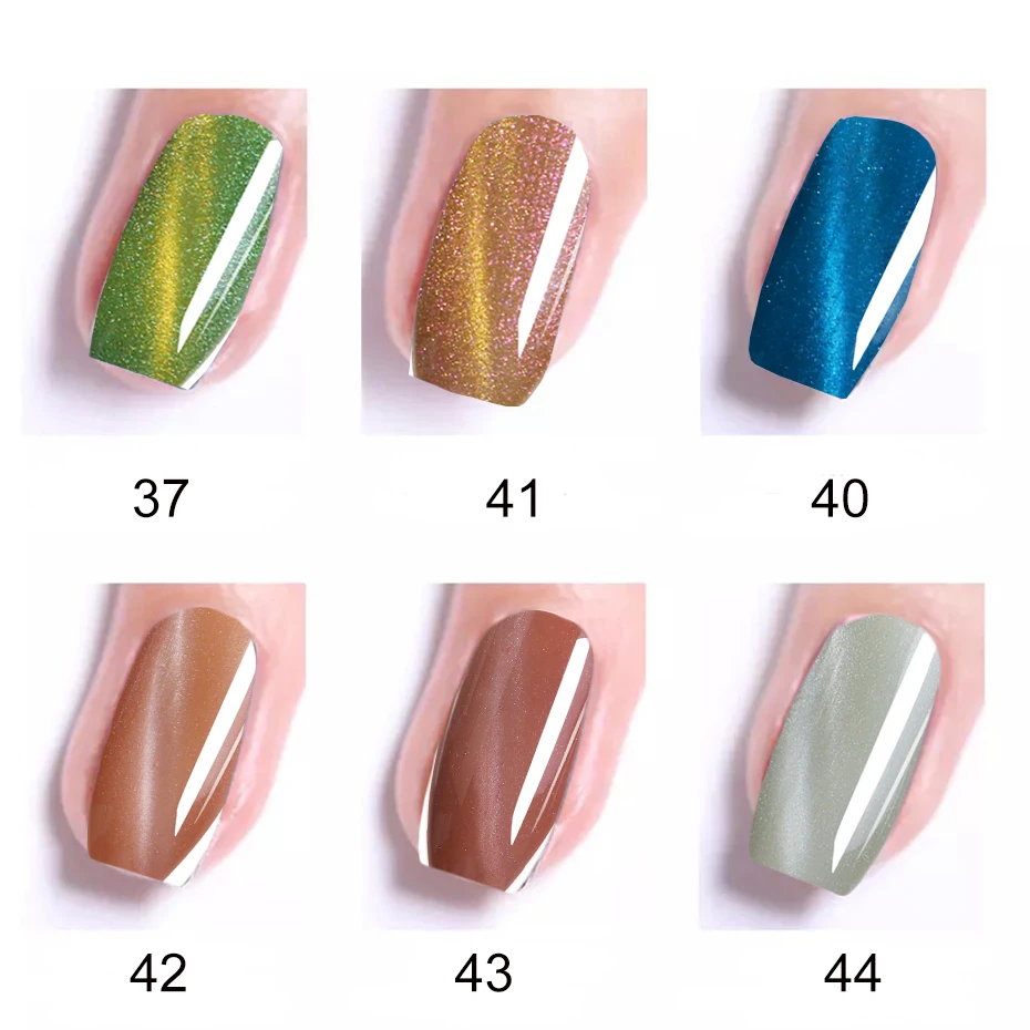 1 шт. Цветной Гель лак для ногтей отмачиваемый голографический блестящий гель