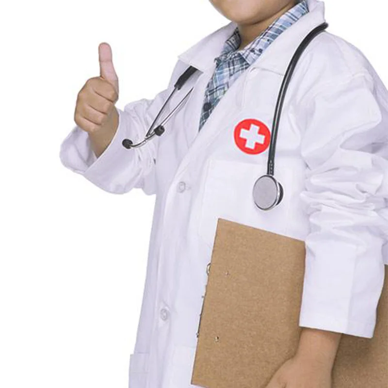 

Children Role Play Costume Dress-Up Set Lab Coat Kit Cosplay for Toddler Scrub Additional Tools