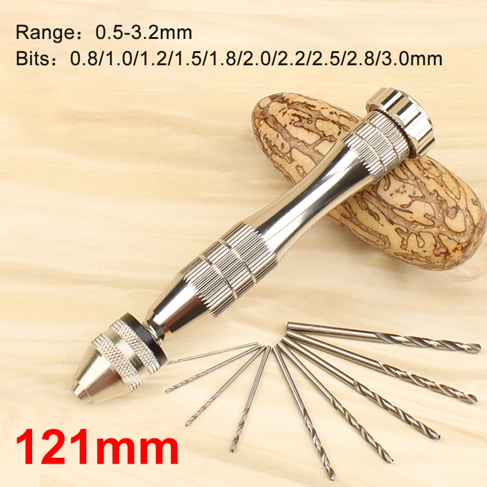 DIY ручное сверление Ручной Твист Янтарный сердечник резьба бурение ручная дрель