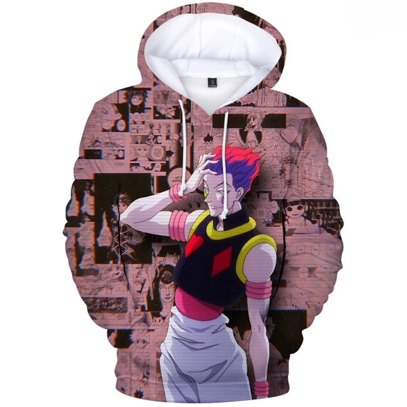 

Толстовка Hisoka3D с принтом на заказ, осенний мужской и женский уличный Модный повседневный свитшот, удобный пуловер для мальчиков и девочек