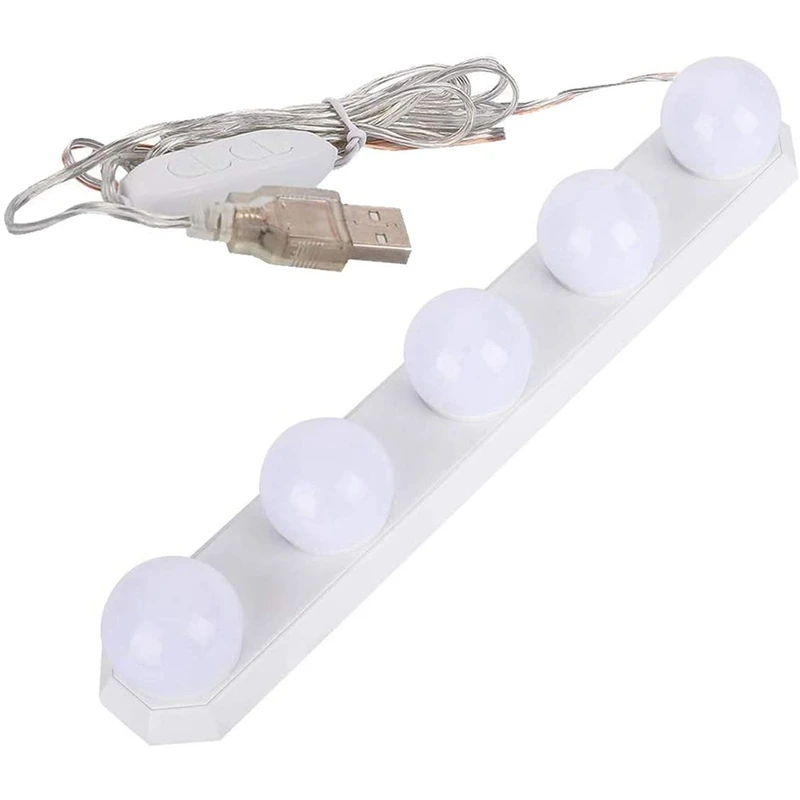 

Mirror Lights,Hollywood Style LED Vanity Mirror Lights with 5 Dimmable Bulbs,Vanity Lights for Mirror