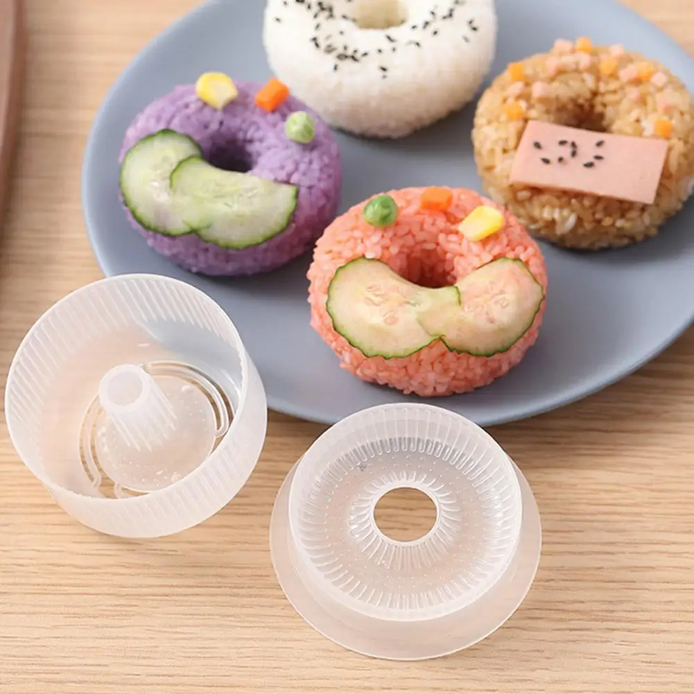 

1Pcs Donut Shape Rice Ball Mold Onigiri Form Non-Stick Press Ball Making Easy Kitchen Sushi DIY Mold Rice Accessories Tool L1L9