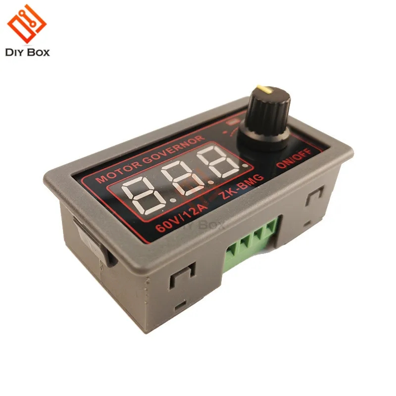DC 500W PWM контроллер скорости двигателя постоянного тока регулятор 9 60V 12v 24v 48V 12A