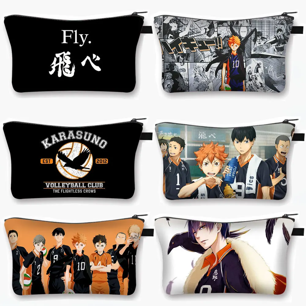 Волейбол Аниме Haikyuu! Косметический Чехол Oya Haikyuu женская косметичка Shoyo Hinata Fly High Girl