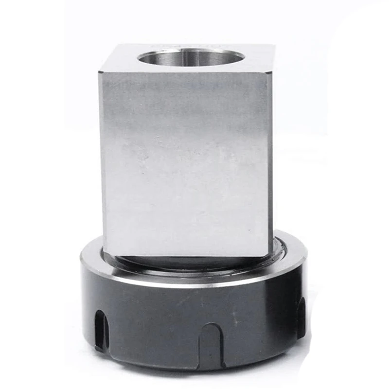 

ER-40 Collet Chucks Block Set of 2 Square and Hex Workholding Holder for CNC Lathe Engraving Machine
