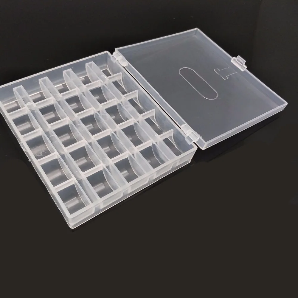 25 слотов Пустой Катушки коробка катушек швейная машина бобины чехол Чехлы уютное