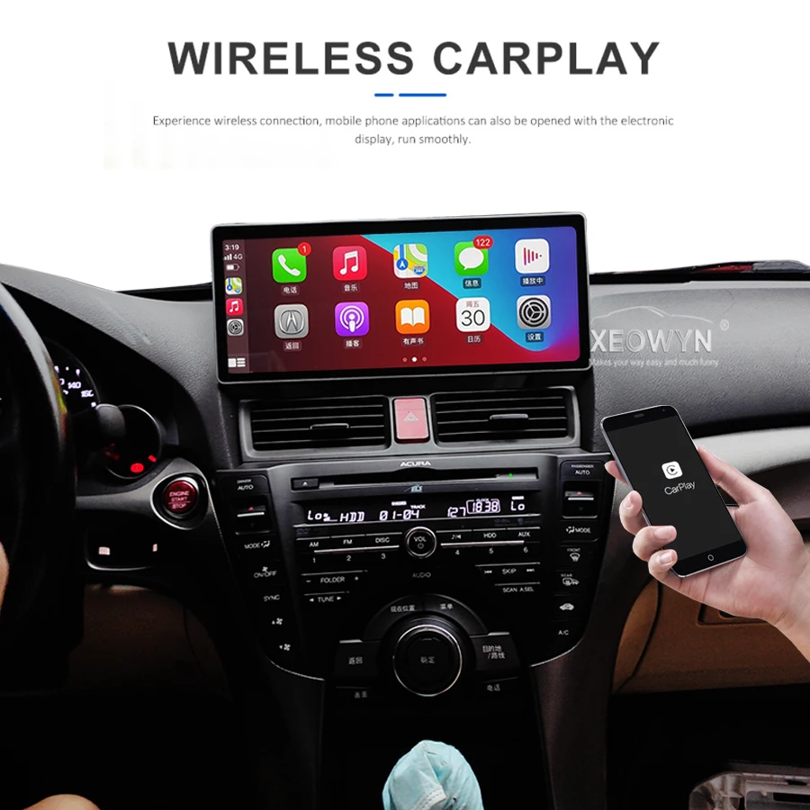 Android 10 для Honda Acura TL 2009 2010 2011 2012 2013 2014 128 ГБ мультимедийный автомобильный