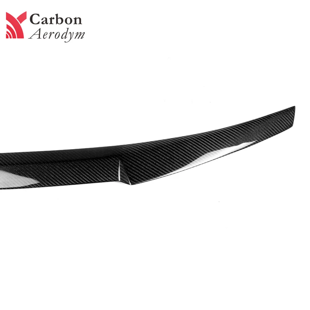Настоящий карбоновый автомобильный спойлер черный глянец для BMW 3 серии E46 седан