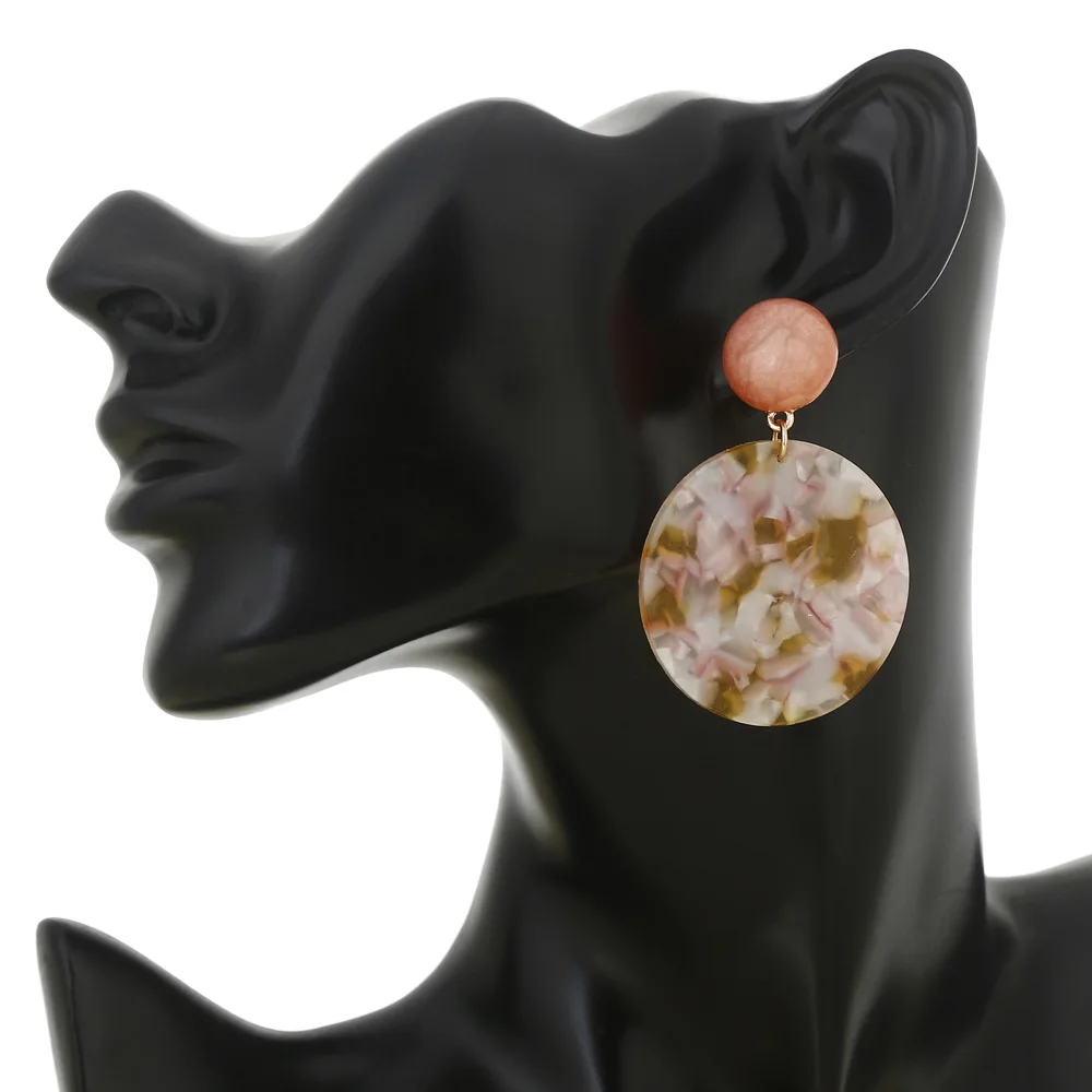 Европейские и американские преувеличенные серьги в форме цветка из сплава с