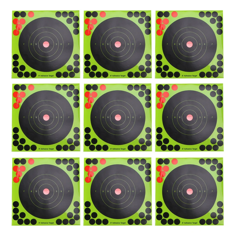 

25pcs Fluorescent Shooting Target Paper Stickers Adhesive Arrow Darts Aiming Stickers (Random Color)