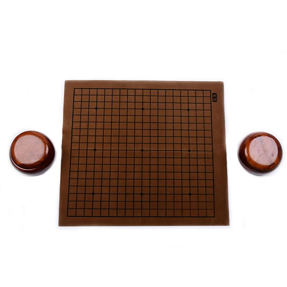 BSTFAMLY Go Chess 19 Road 361 шт./компл. Chessman диаметр 2 см тканевая деревянная коробка и банка