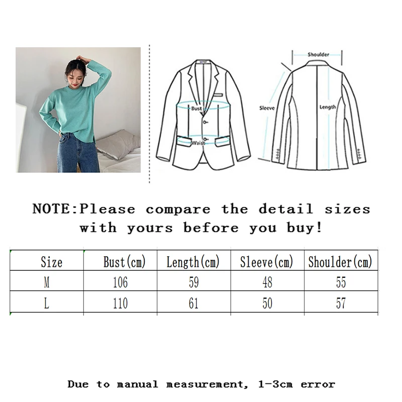 

Vangull Solid Color Pullover Cocoon Knitted Women's Sweater Autumn Winter 2020 Korean Lazy Loose Casual Long Sleeve Sweater Top