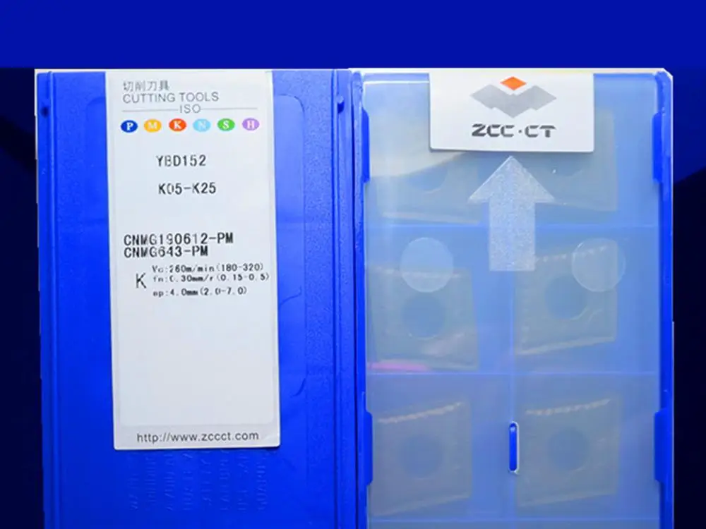 

CNMG190612-PM YBC151/CNMG190612-PM YBD152 caribde inserts 10PCS