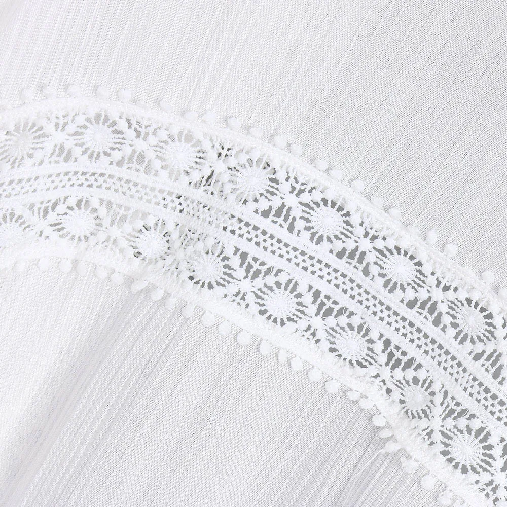 

Women Ladies Casual Lace Splice Open Cape Kimono Cardigan Coat Blouses And Tops blusas feminina chaqueta reflectante mujer 9.19